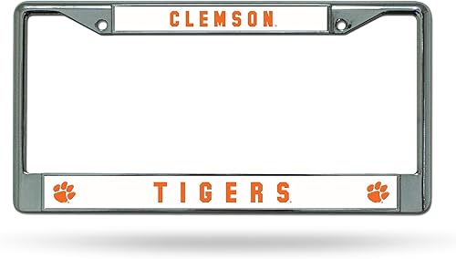 Miniatura 59 de Rico Industries NCAA Premium 12" x 6" Chrome Frame with Plastic Inserts - Car/Truck/SUV Automobile Accessory