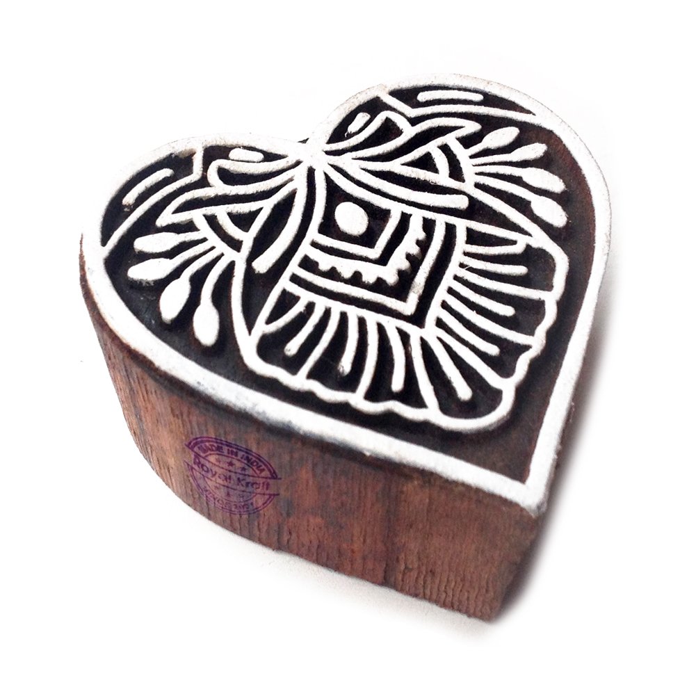 Royal Kraft Wooden Stamps DIY Fabric, Textile, Clay, Pottery, Paper, Henna Printing Blocks THFtag010 โ image 1