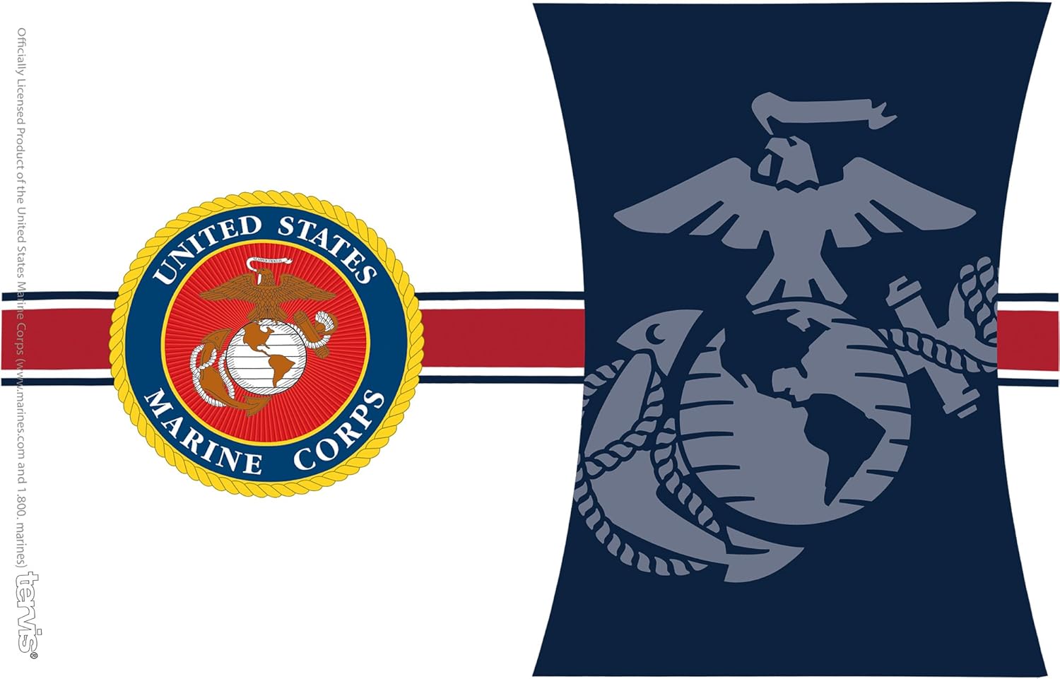 Tervis Marines Made in USA Double Walled Insulated Tumbler Travel Cup Keeps Drinks Cold & Hot, 16oz, Pride - Image 2