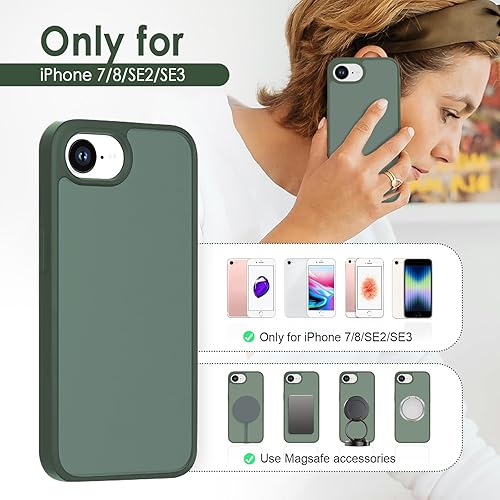 Vista 137 de TENOC Funda para teléfono compatible con iPhone 7 Plus y iPhone 8 Plus, color negro, antihuellas, protector mate para 5.5 pulgadas