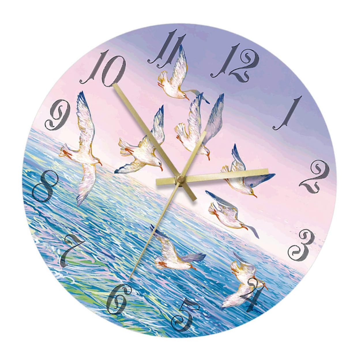 Horloge murale analogique ronde pour réenchanter le temps dans la chambre