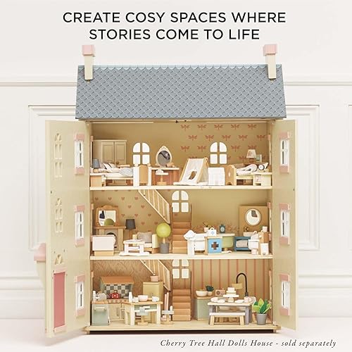 Miniatura 7 de Le Toy Van Dollhouse - Muebles para muñecas y Accesorios, Baño Sugar Plum