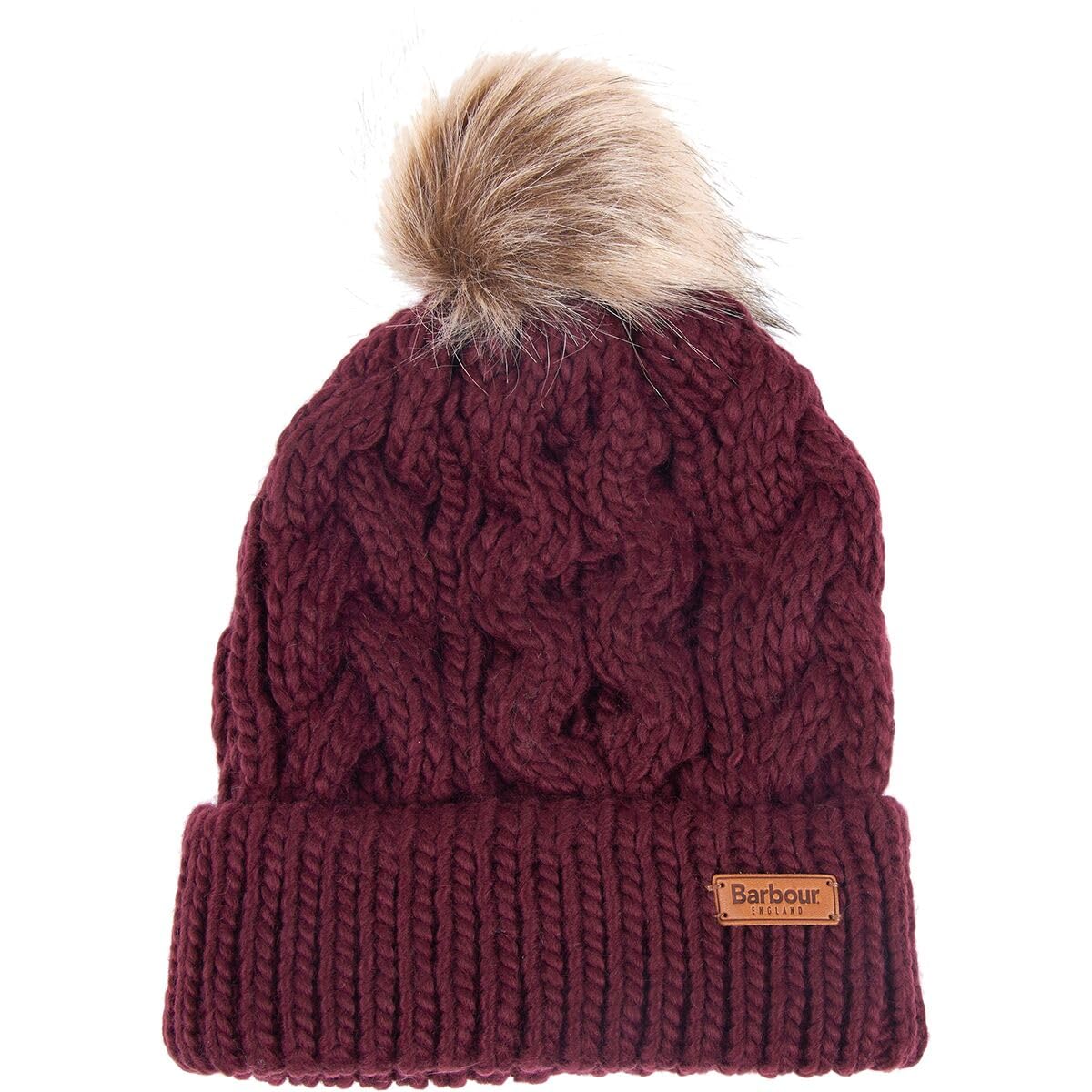 PENSHAW Womens Pom-Pom Beanie Bordeaux