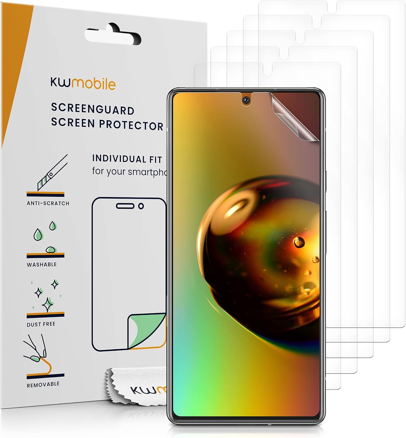 kwmobile Screen Protectors Compatible with Google Pixel 6a Screen