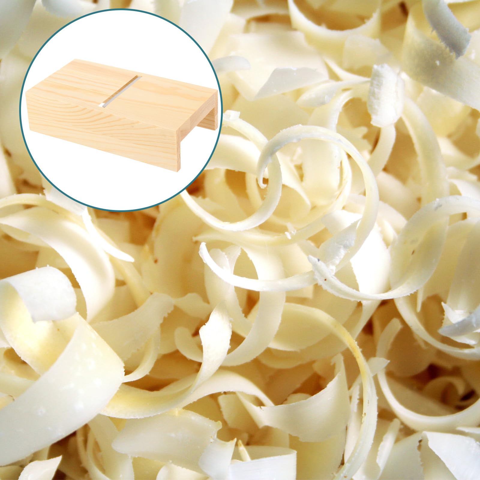 Affettatrice per Formaggio in Acciaio Inox e Legno Beige, Facile da Usare e Pulire, per Burro e Sapone in Uso Domestico e Professionale