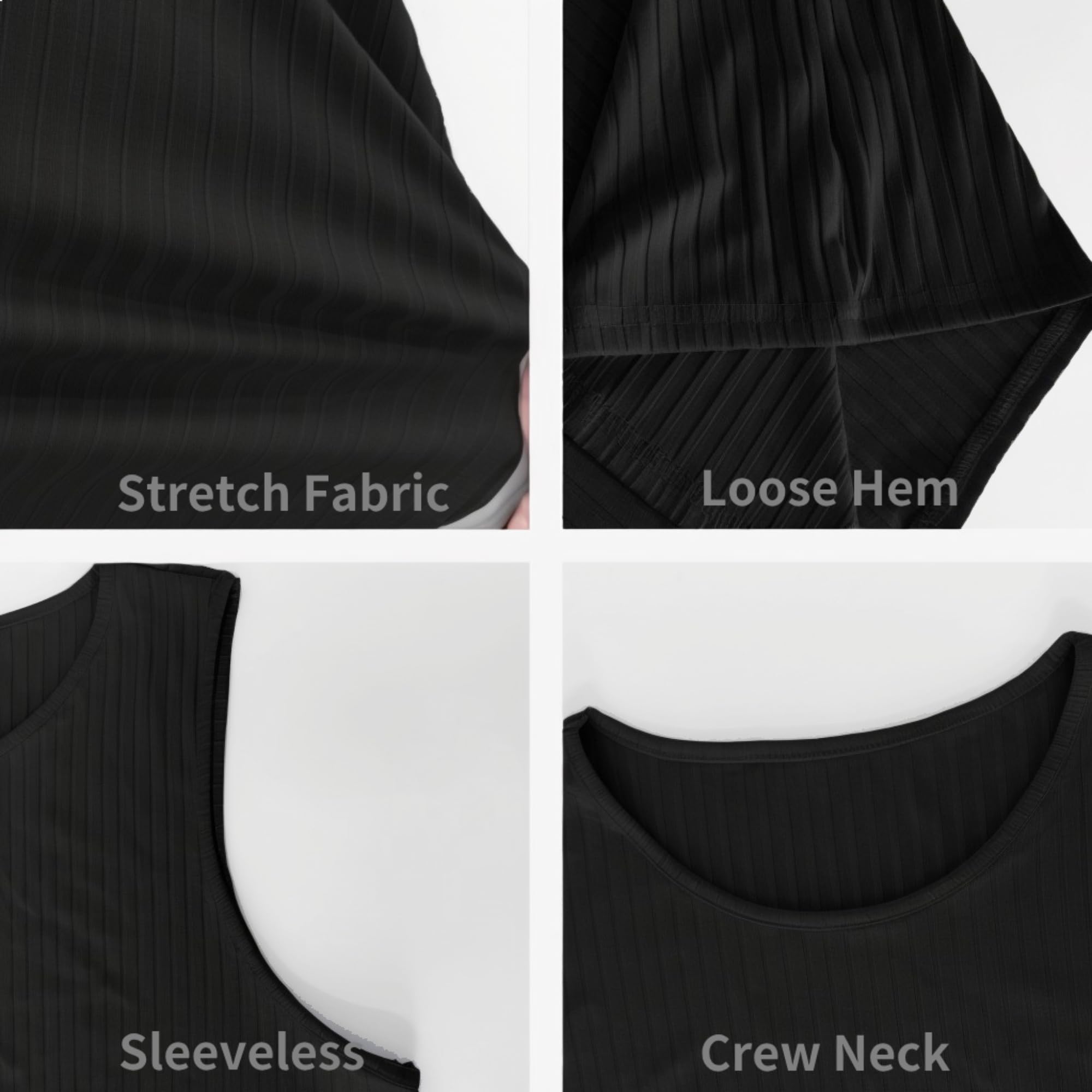 PINSPARK Musculosa de Punto para Hombre Top Sin Mangas Transpirable para Gimnasio Running y Entrenamiento Fitness