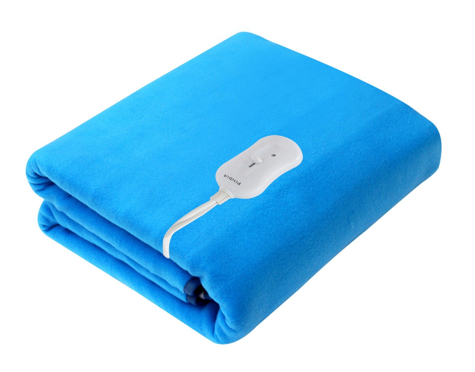 Pindia Single Bed Heating Electric Blanket Polar Fleece - 150 X 80 Cm Sky Blue