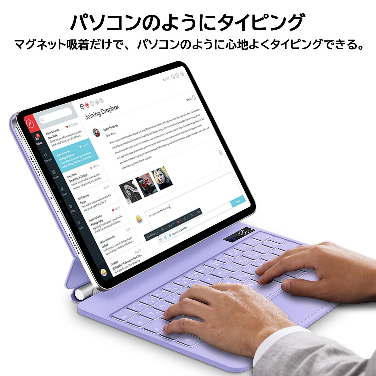 Amazon.co.jp: マジックキーボード GOOJODOQ 2024 iPad Air6(M2 