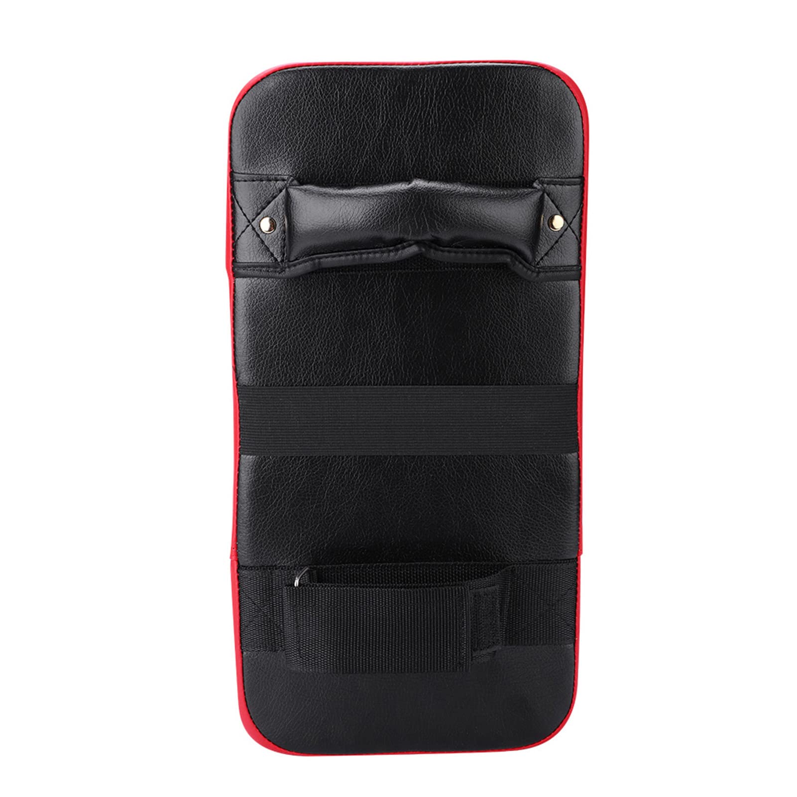 Dioche Coussinet de frappe en cuir synthétique - Cible de frappe épaisse - Pour entraînement de boxe thaïlandaise - Avec ceinture de compression hautement élastique