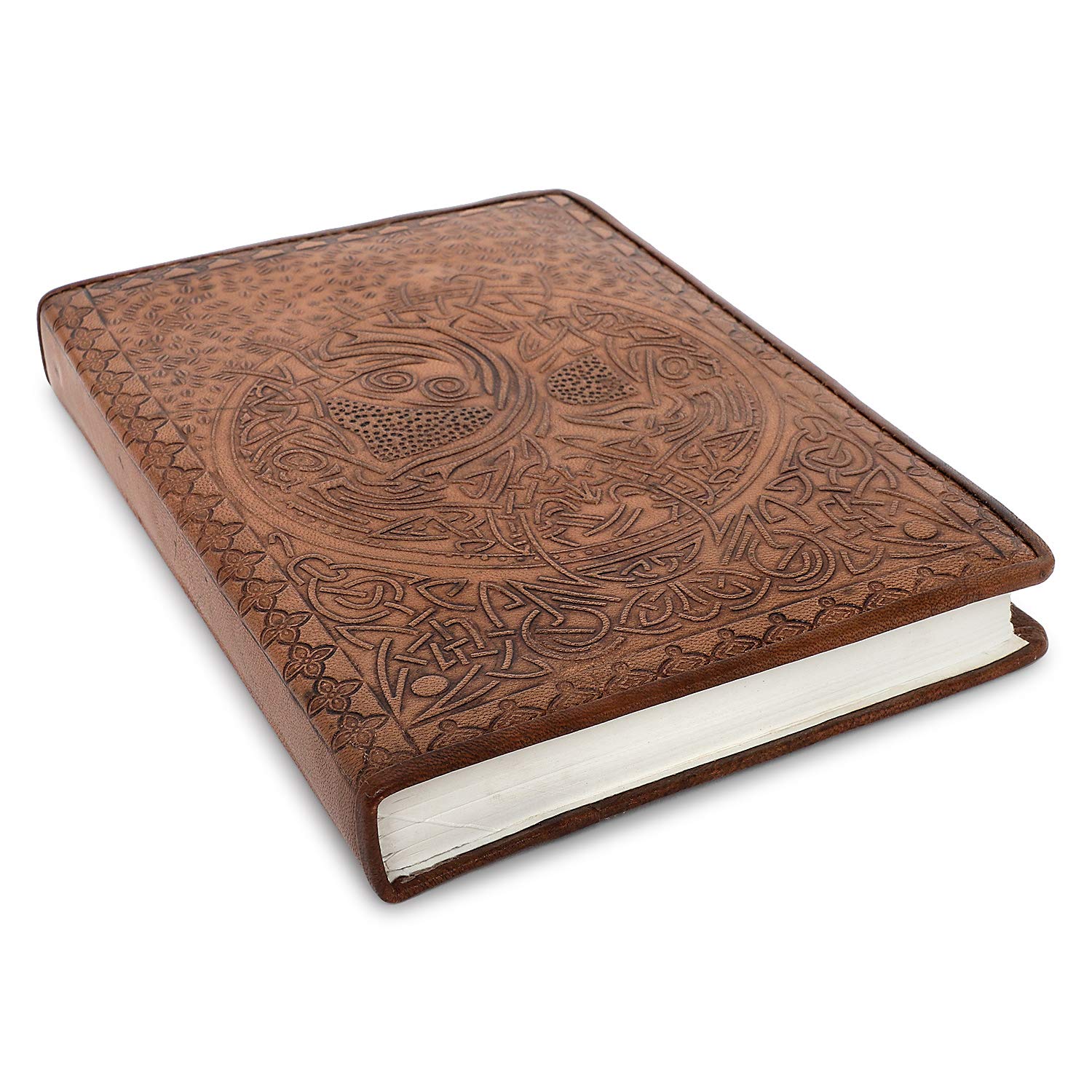 Carnet de notes en cuir vintage Ajuny, journal intime 20,3 x 15,2 cm pour homme et femme