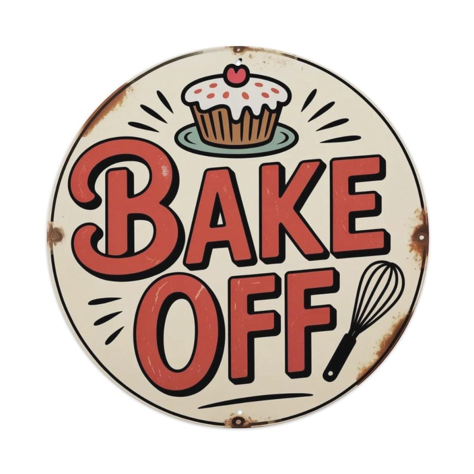Bake Off Metal Tin Sign Plaque