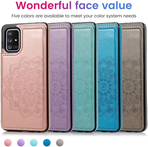 Miniatura 7 de Funda magnética para Samsung Galaxy A52 A72 A32 A42 A12 A22 A51 A71 A21 A30 A40 A50 A70 Funda de piel para teléfono con ranura para tarjetas, color