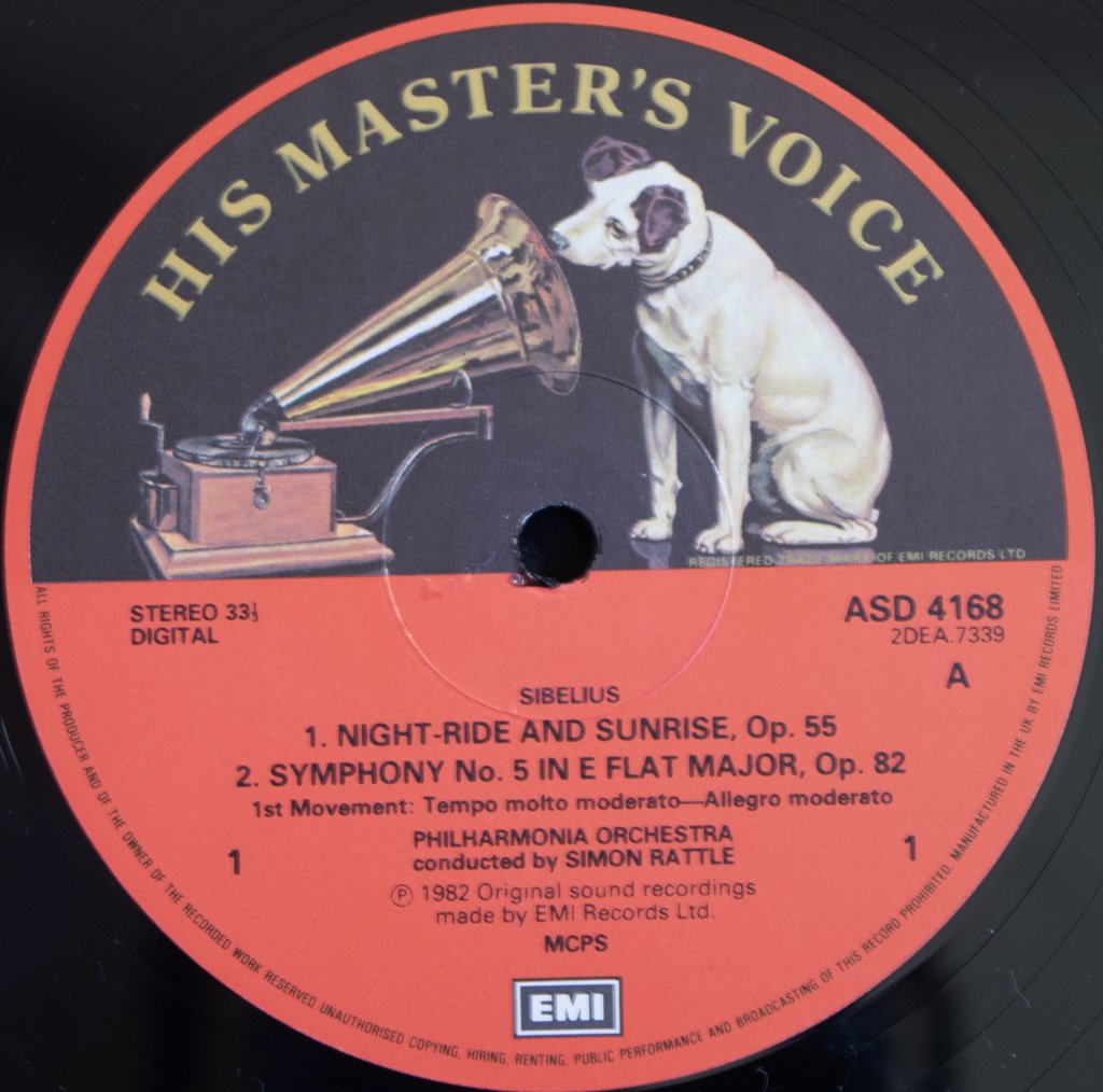 Simon Rattle & Philharmonia Orchestra - Symphony No.5 In E Flat - Night Ride And Sunrise - EMI