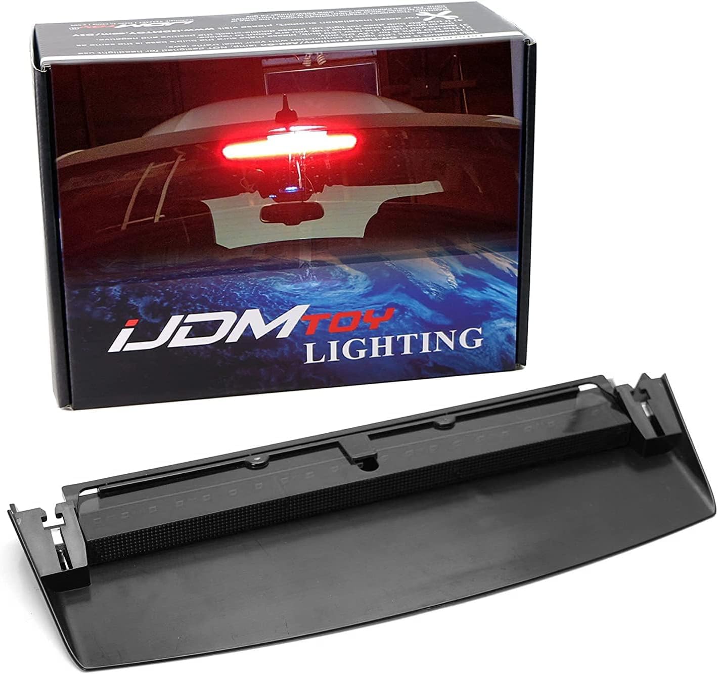 Smoked Lens Full LED Trunk Lid 3rd Brake Light Bar For Mitsubishi Lancer Evo 10