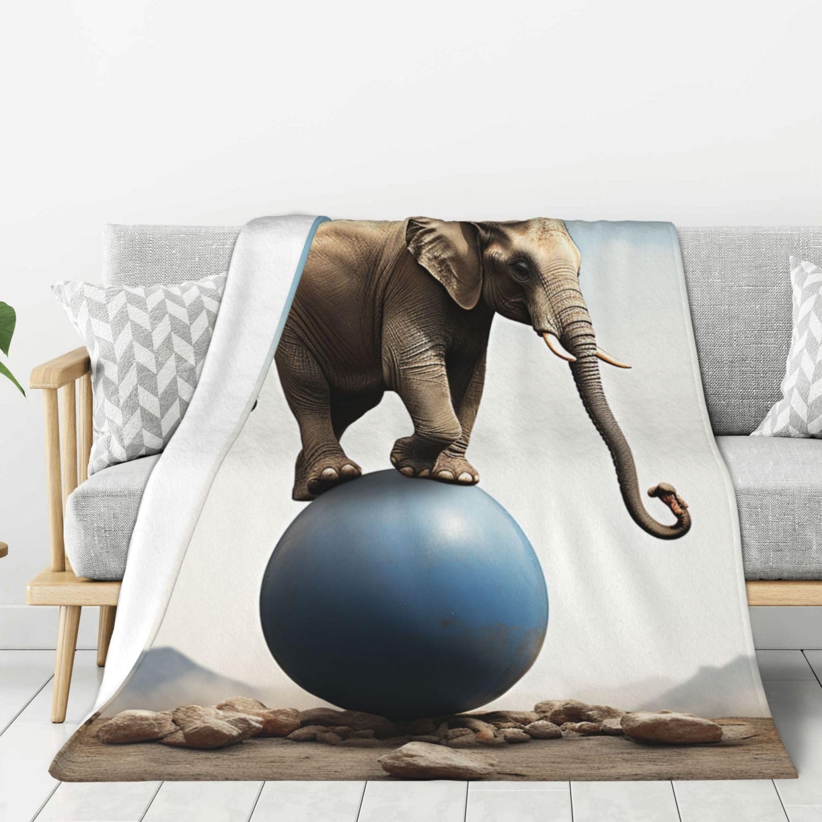 Couverture polaire en flanelle légère pour vos soirées cocooning sur le canapé