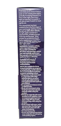 Miniatura 4 de No. 7 Paquete de cuidado de la piel con retinol puro No 7, contiene concentrado nocturno de retinol puro (1 onza líquida) y chupete post retinol