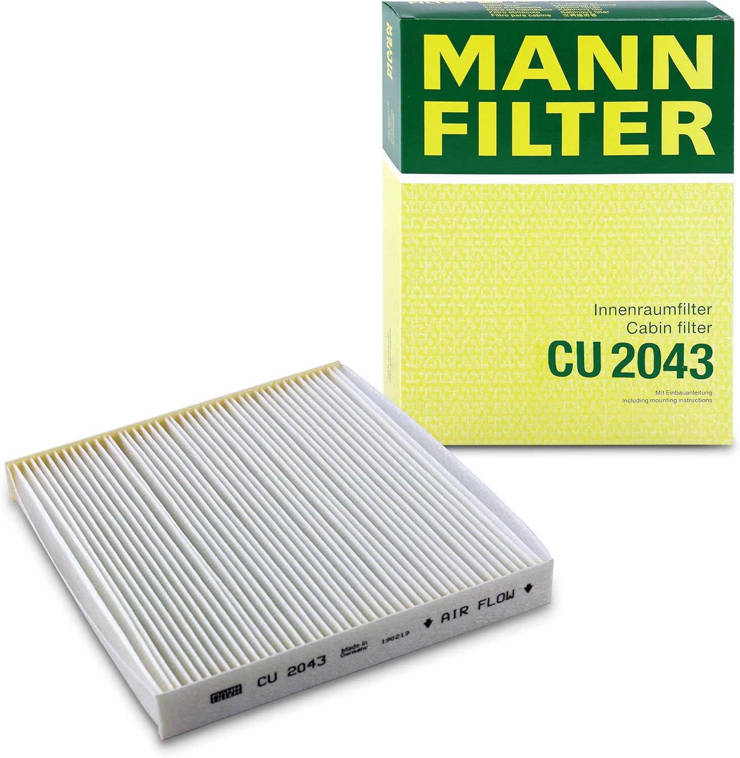 MANN-FILTER CU 2043 Cabin Air Filter - CARS + TRANSPORTERS