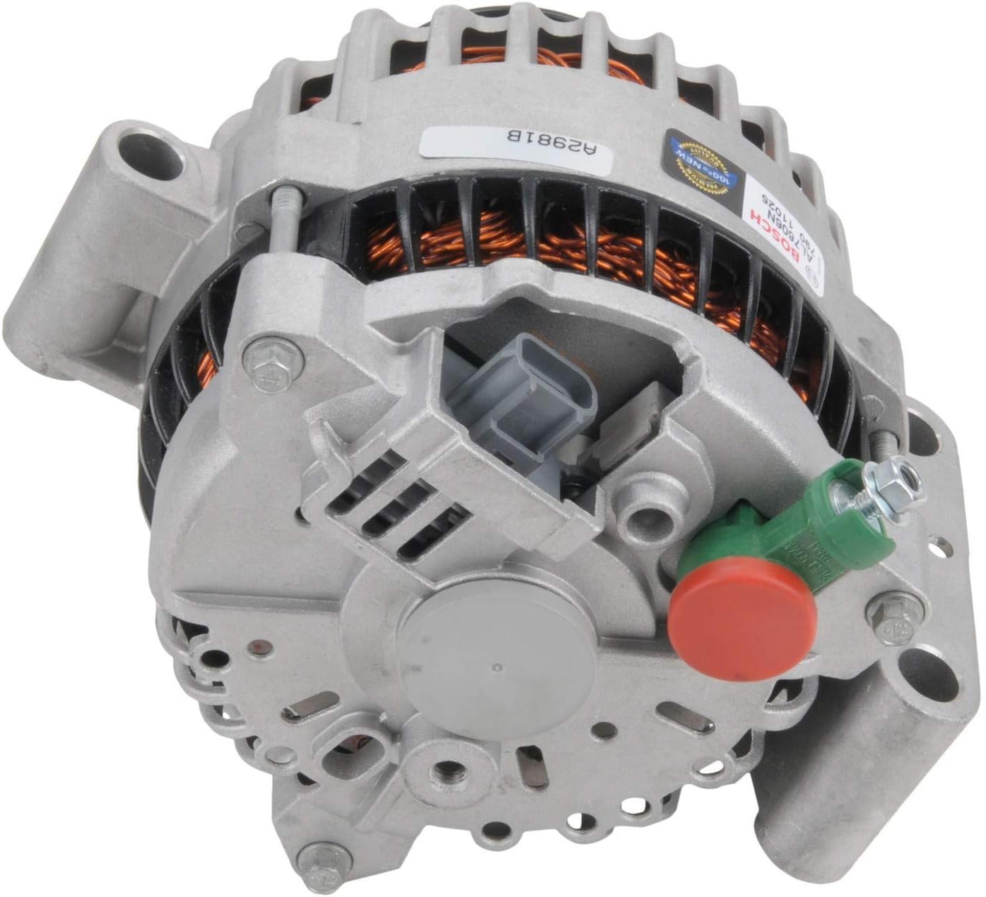 BOSCH AL7606N Premium 100% New Alternator - Compatible with Select Ford E-450 Super Duty, F-450 Super Duty, F-550 Super Duty; 135 Amp