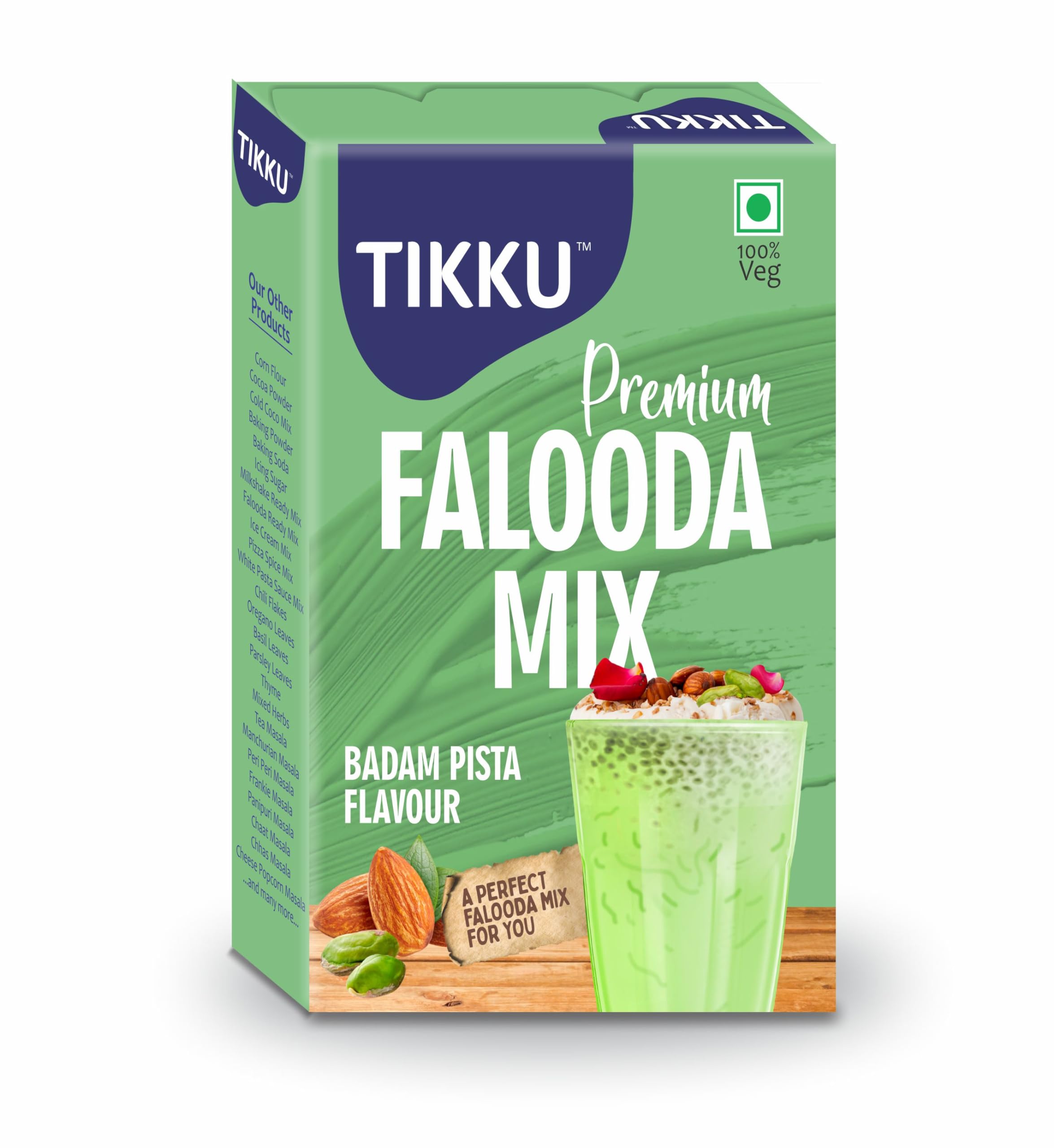 Tikku Premium Badam Pista Falooda Mix 100g Box | Instant Falooda Mix | Dessert mix (B094FVVPF7) Amazon Price History, Amazon Price Tracker