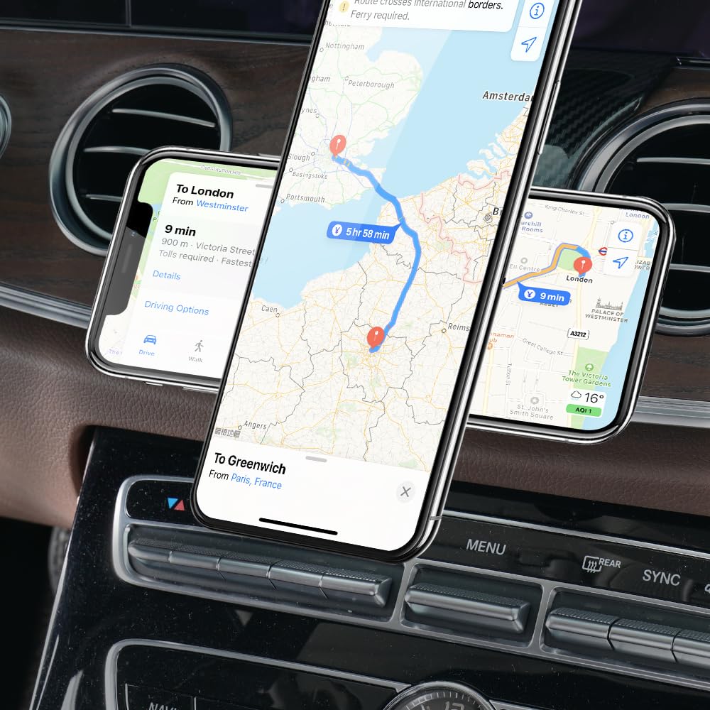 BEERTE Passend für Magsafe Kfz-Halterung für Mercedes Benz E-Klasse 2016–2022, CLS-Klasse 2018–2022 [20 Starke Magnete] Magnetische Handyhalterung für iPhone 15, 14, 13, 12,