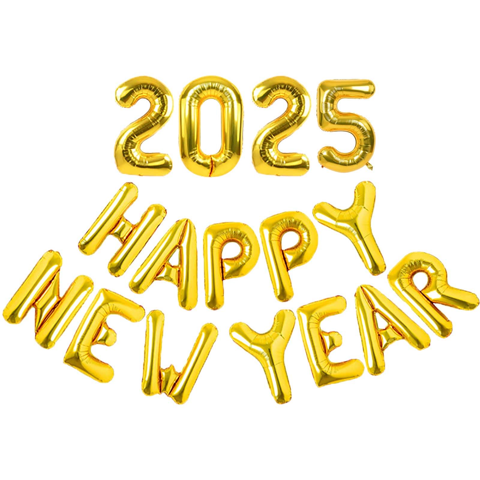 Amazon | Happy new year 2025バルーン 風船 飾り付け セット
