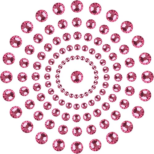 Miniatura 2 de 8000 unidades de 5 tamaños de lentes de imitación de hierro termoadhesivo con parte trasera plana para proyectos de bricolaje con pinzas y bolígrafo