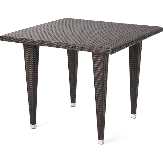 Patio Outdoor Dining Table 4 Seater Square