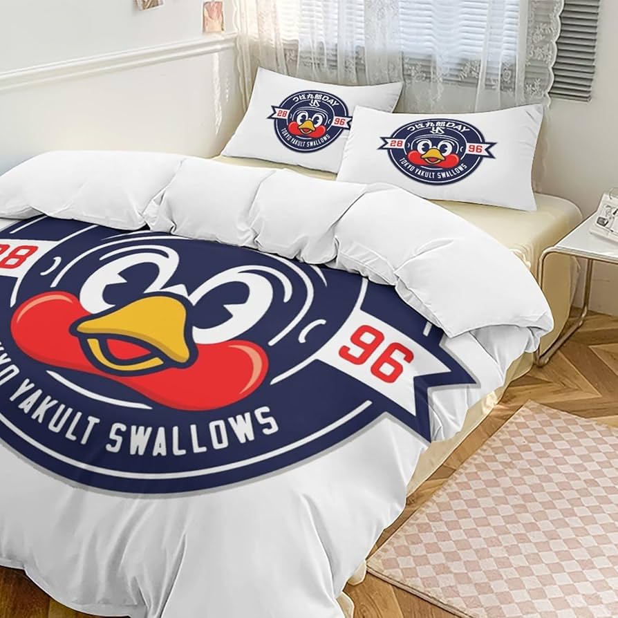 東京ヤクルトスワローズ つば九郎 イラスト まくら 枕 敷パッド タオルケット 東京ヤクルトスワローズ つば九郎 イラスト まくら 枕 敷パッド