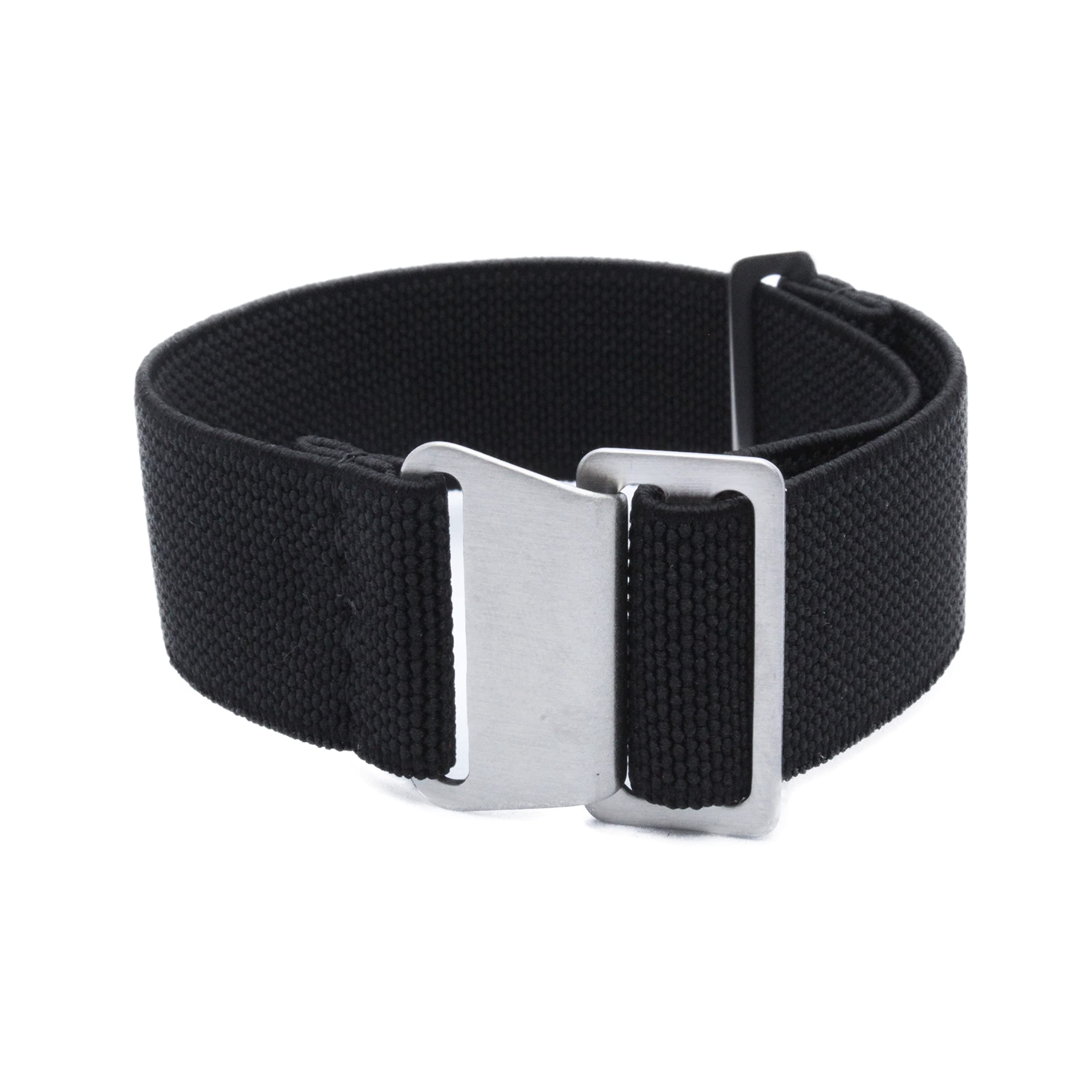 WAMD Elastic Parachute Style Watch Straps/Bands - Choice of Colour & Width (Black, 22mm) (B0C4XYVRJR) Amazon Price History, Amazon Price Tracker
