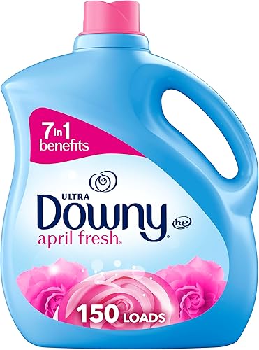 Downy Líquido suavizante de telas, aroma fresco de abril, 111 onzas líquidas, 150 cargas