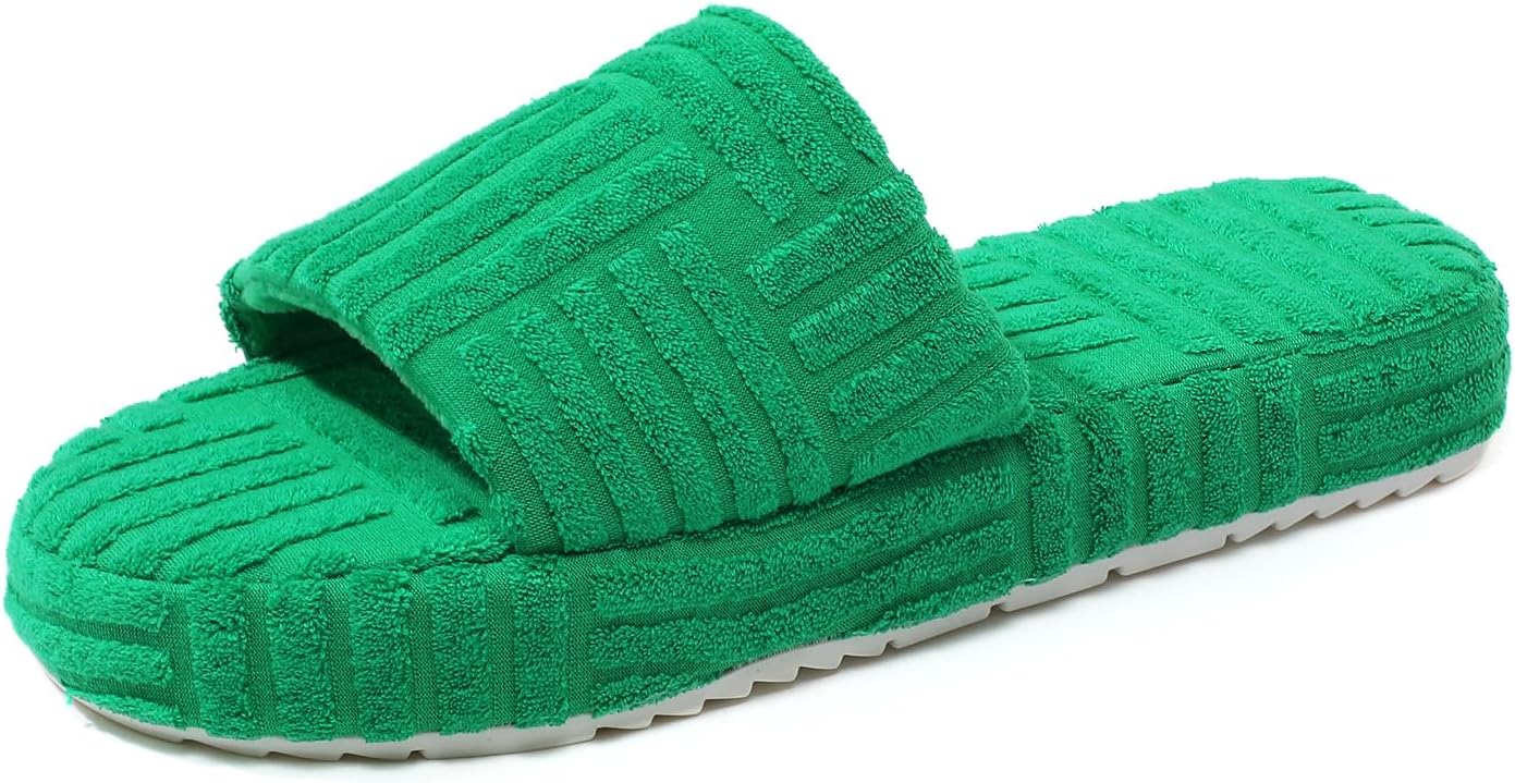 yeezy slides neon green