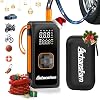 Portable Air Compressor, 48s Fast Inflation, Cordless with Dual Power Supply, 150 PSI Tire Pump with Digital Gauge, Long Runtime & Storage Case for Car, Truck, Bike, Ball