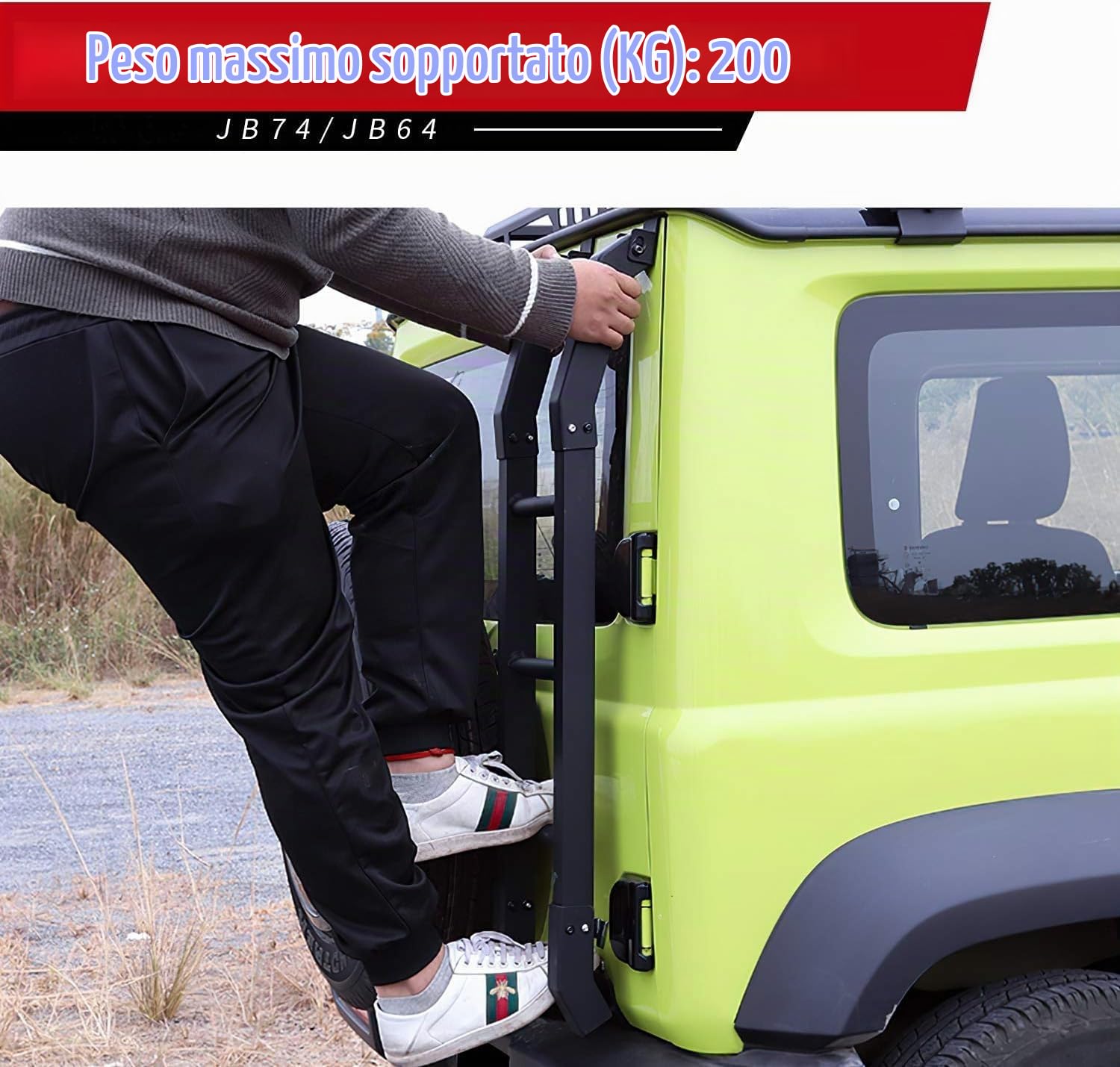 Scaletta per portellone posteriore per Suzuki Jimny Sierra JB64/JB74