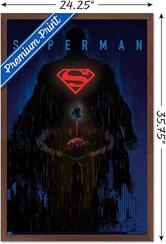 Miniatura 90 de Trends International DC Comics: Dark Artistic - Póster de pared de Superman, 34 pulgadas de largo x 22.4 W, versión premium sin marco