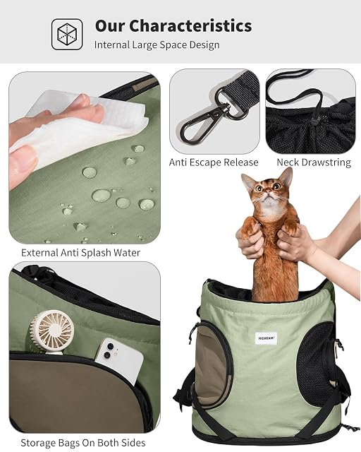 Foto 6 de 7 de PETCUTE Mochila para Mascotas,Ajustable Mochila de Transporte para Perros