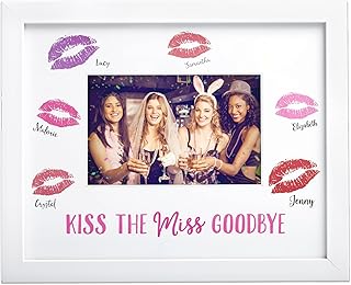 Kate & Milo Bachelorette Signature Frame, Ideal Bachelorette Party Keepsake and Guest Book Alternative for Bride to Be, 4 ...