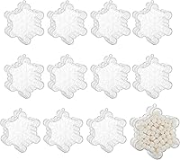 Vista 8 de Hammont Adornos de Navidad transparentes rellenables, caja de regalo reutilizable en forma de estrella para decoración de árboles, dulces