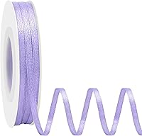 Vista 82 de Cinta de satén rosa polvoriento de doble cara, 3/8 pulgadas x 50 yardas, cintas de poliéster rosa polvoriento para envolver regalos, cinta de tela