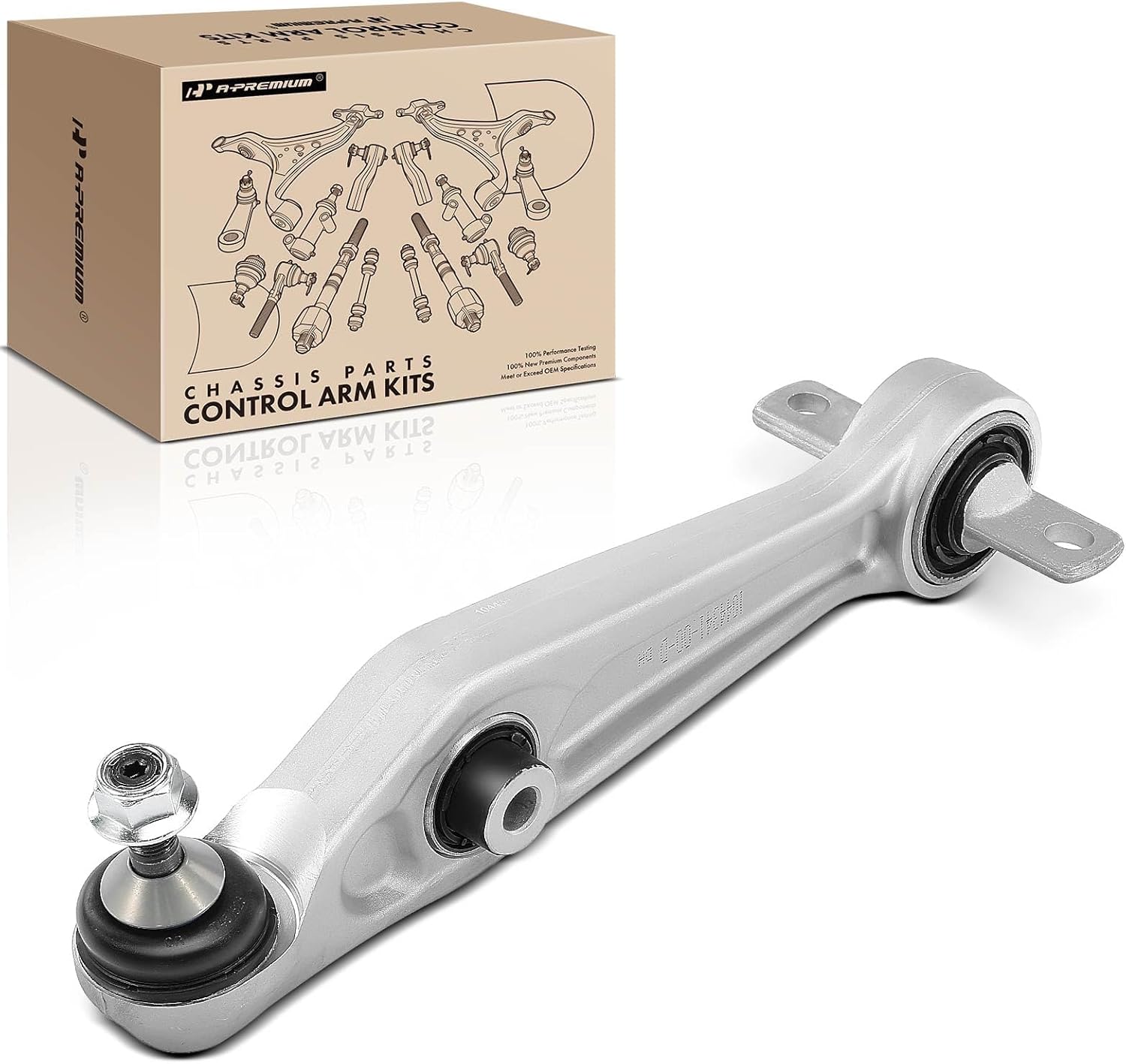 A-Premium Front Lower Control Arm, with Ball Joint & Bushing, Compatible with Tesla Model 3 2017 2018 2019 2020 2021 2022 2023