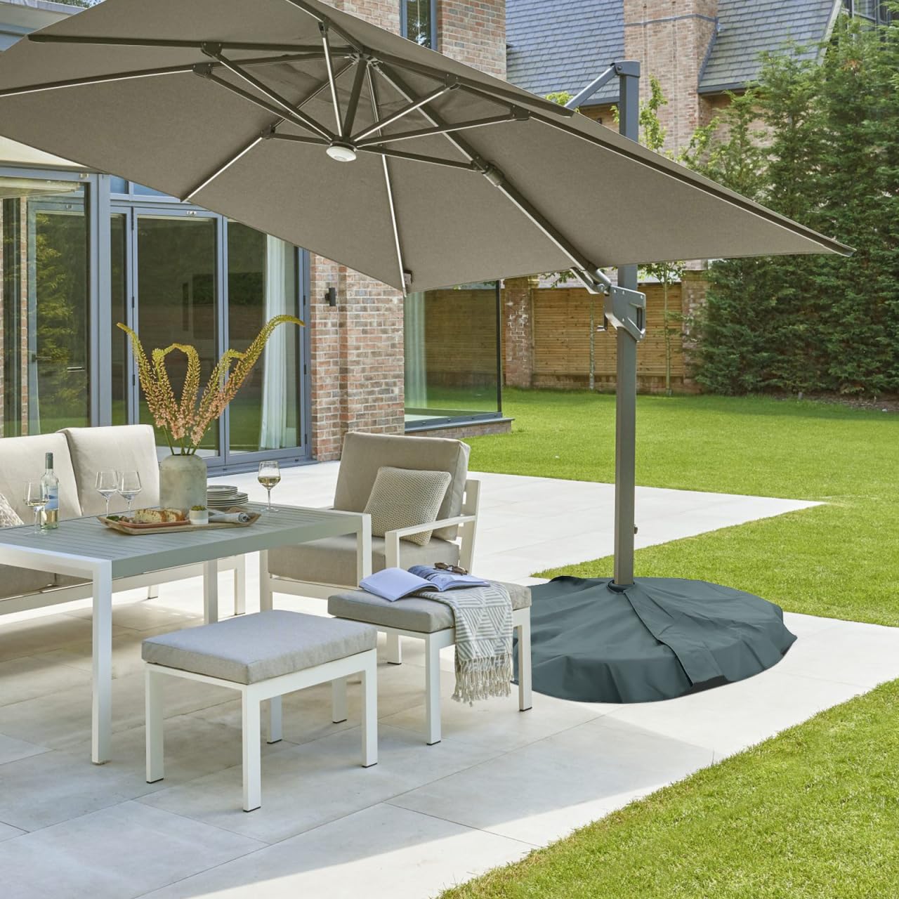 Umbrella Base Cover Heavy Duty Patio Umbrella Base Cover Umbrella Stand Protector Cloth Bag for Outdoor Patio Easy Set up : Patio, Lawn & Garden
