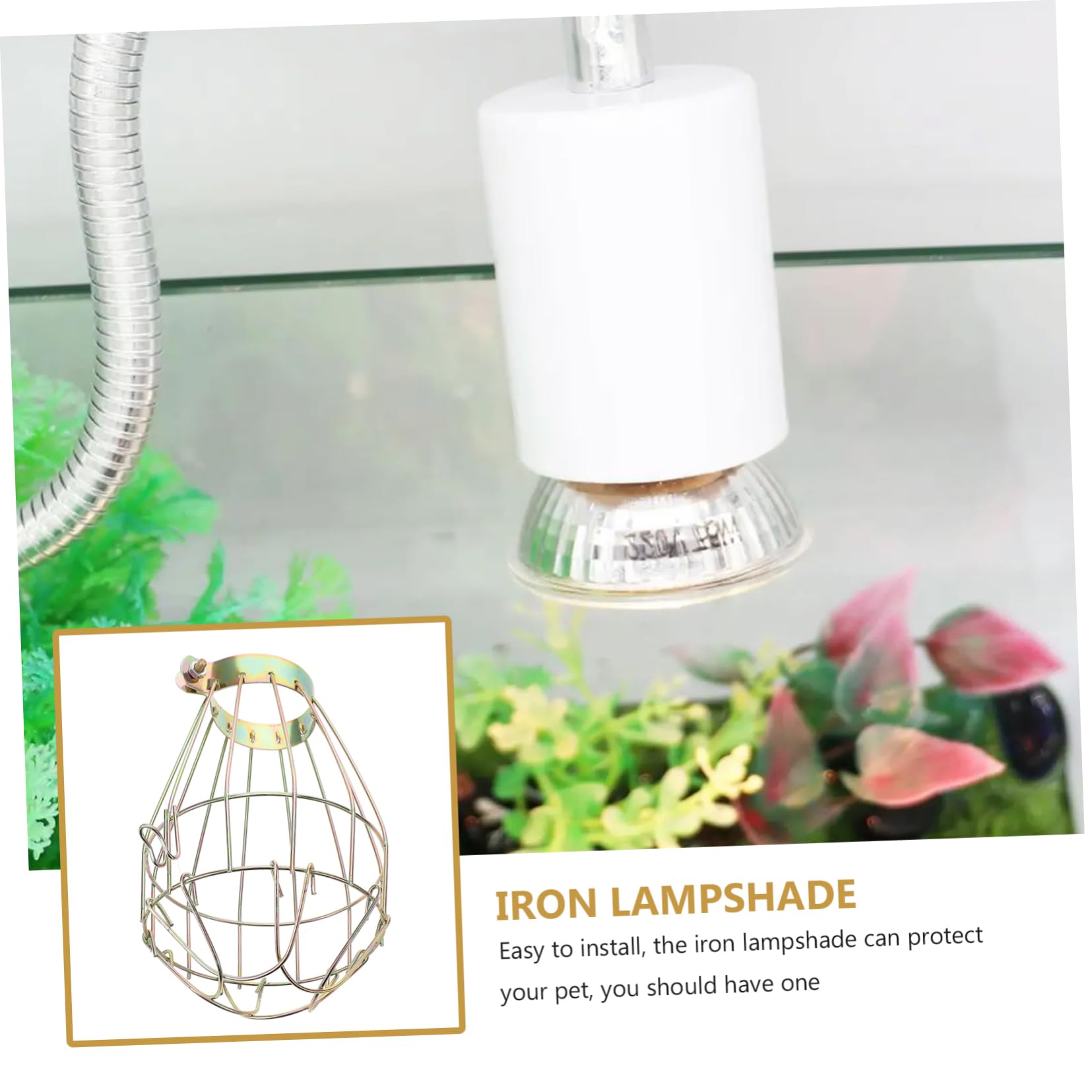 POPETPOP 5 Pezzi Scatola - Filo Scottante Coperchio Lampada Lampadine Lampada Termica Riscaldatore Lampadina Gabbia Guardia Vintage Gabbia Luce Rettile Paralume Rettile