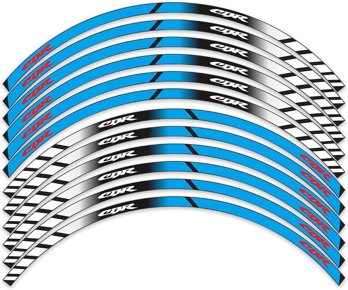 Motorcycle Sticker Wheel Rim Decal for CBR for CBR250R for CBR650F for CBR300R Wheel Stickers(2)