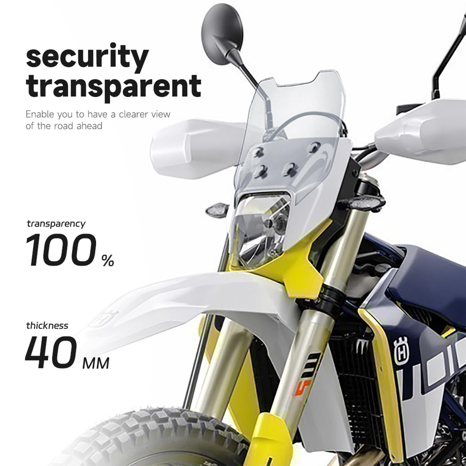 Amazon.com: FWXEOZ Motorcycle Windshields for Husavarna 701 Enduro