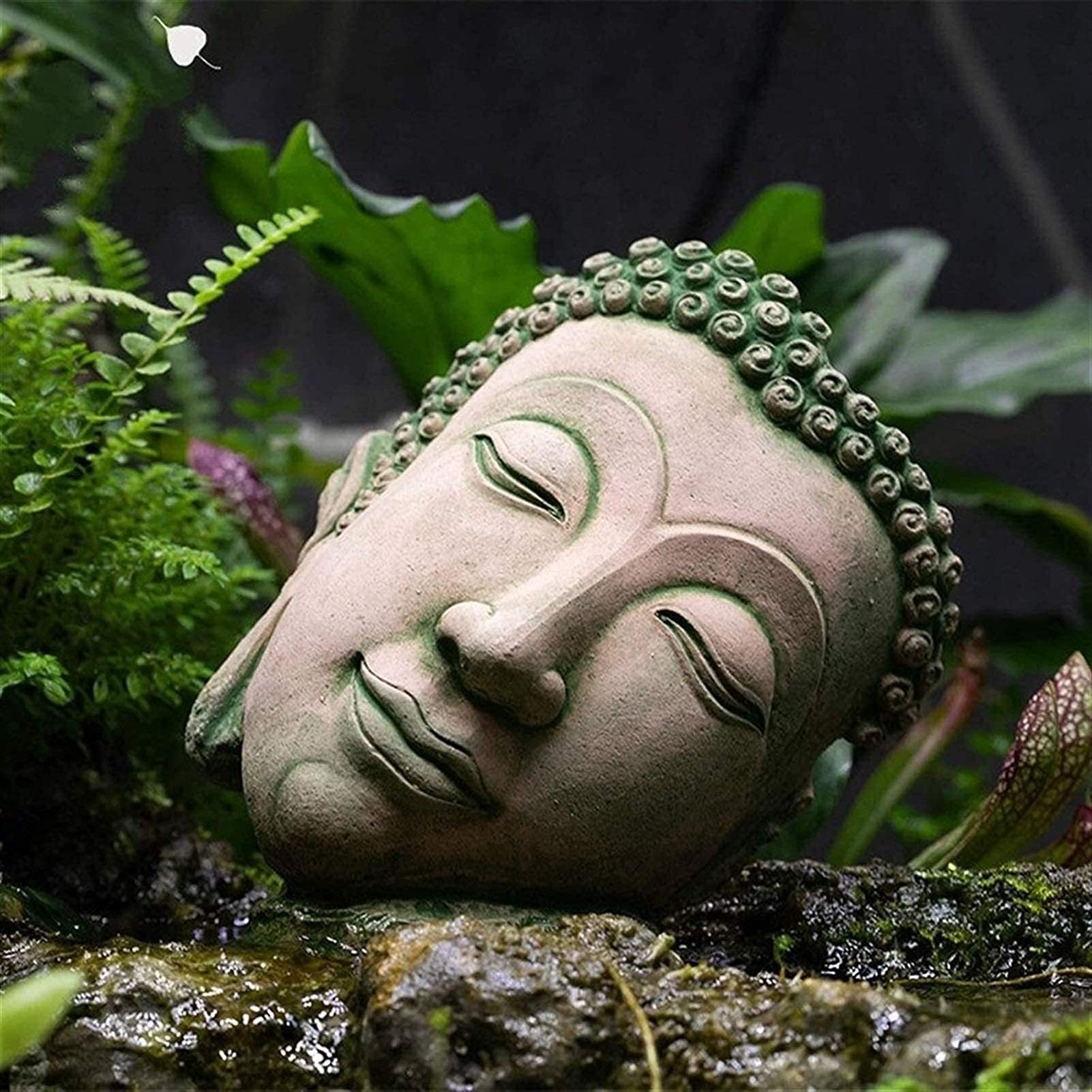 Ozdoby ogrodowe Rzemiosło na świeżym powietrzu Rzeźba z piasku Posąg Buddy Dom miejski Zen Statua Ozdoby do dekoracji Ogród Krajobraz Akcesoria domowe Bajkowe ozdoby ogrodowe