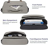 Vista 45 de MATEIN Bolsa tipo mensajero para hombres, mochila escolar para adolescentes, ligera de 17.3 pulgadas, maletín para laptop grande, bolsa cruzada