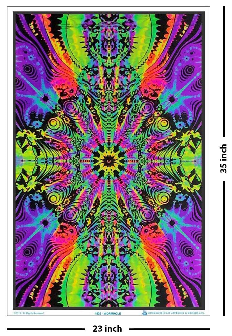 Amazon.com: Scorpio Posters Wormhole - Flocked - Blacklight Poster