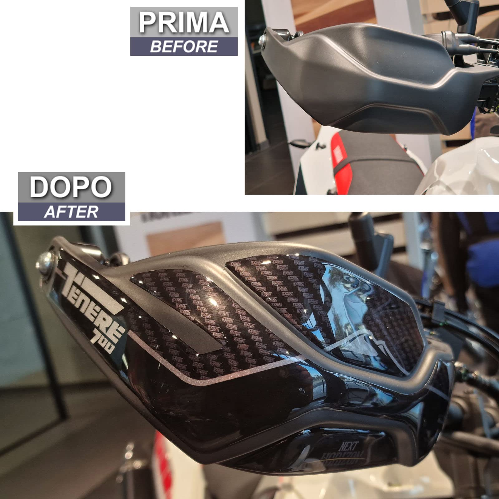 Adesivi Moto 3D compatibili con Yamaha Tenere 700 2022 Parasteli