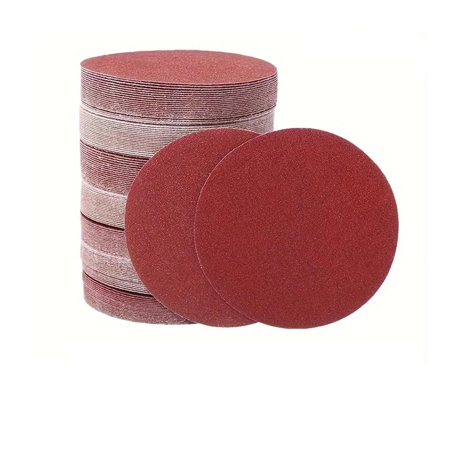 Hook and Loop Sandpaper disc, Sanding Pads Discs 125mm Hook and Loop Multiple Grits 100 Pcs(180Grits)