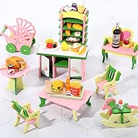 Vista 6 de 38 piezas de juguetes de comida en miniatura, accesorios para casa de muñecas en miniatura, juegos de miniaturas, alimentos pequeños para muñecas