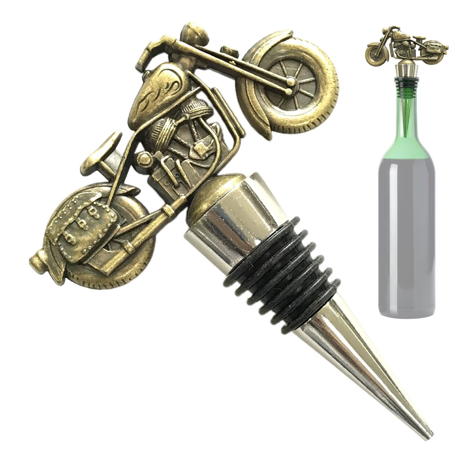 Amazon｜Kezvmhy ヴィンテージボトルストッパー、バイクワイン